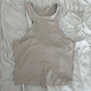 lululemon height neck crop tank